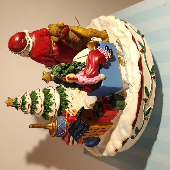 Candle Capper Stay On Candle Topper Tis The Season With Santa And His Sl… - Picture 4 of 6